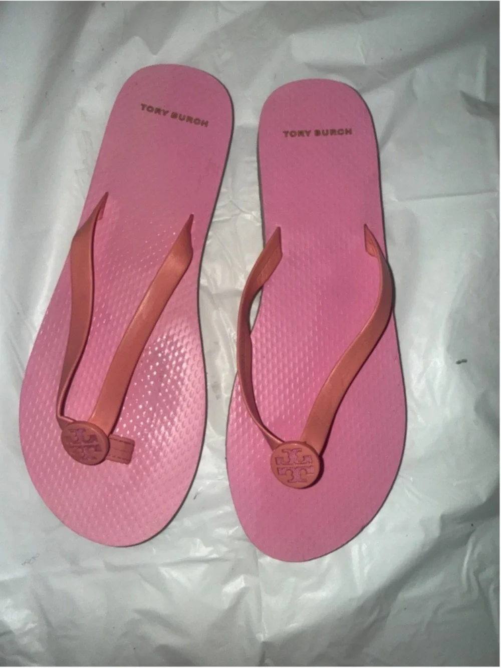 Tory Burch Mini Minnie Flip-Flop Beach Sandals pink Women’s Size 8 US new